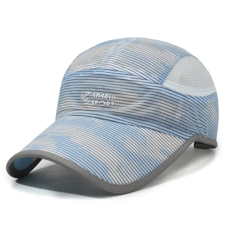 Men & Women Sun Hat Sports Cap Breathable Blue - Image 8