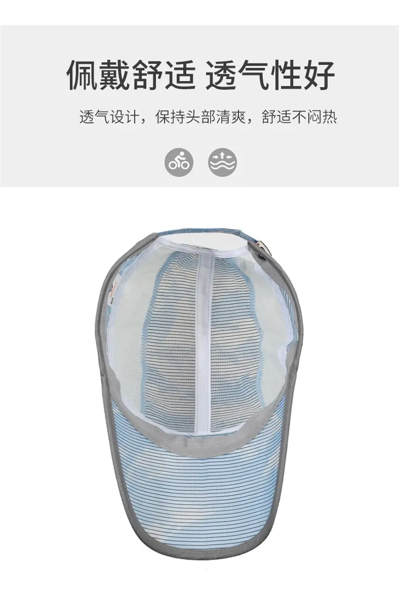 Men & Women Sun Hat Sports Cap Breathable Blue — feature 5