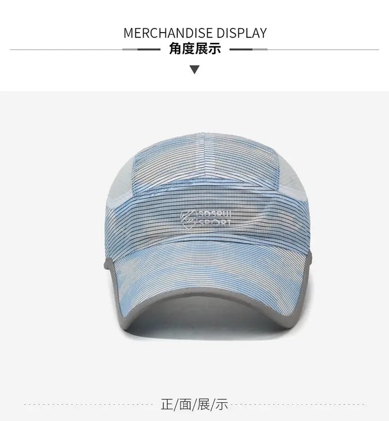 Men & Women Sun Hat Sports Cap Breathable Blue — feature 8