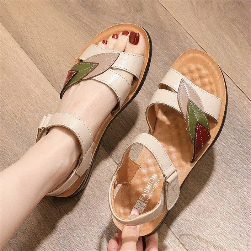 Women's Open Toe Soft Leather Sandals Summer - Image 5