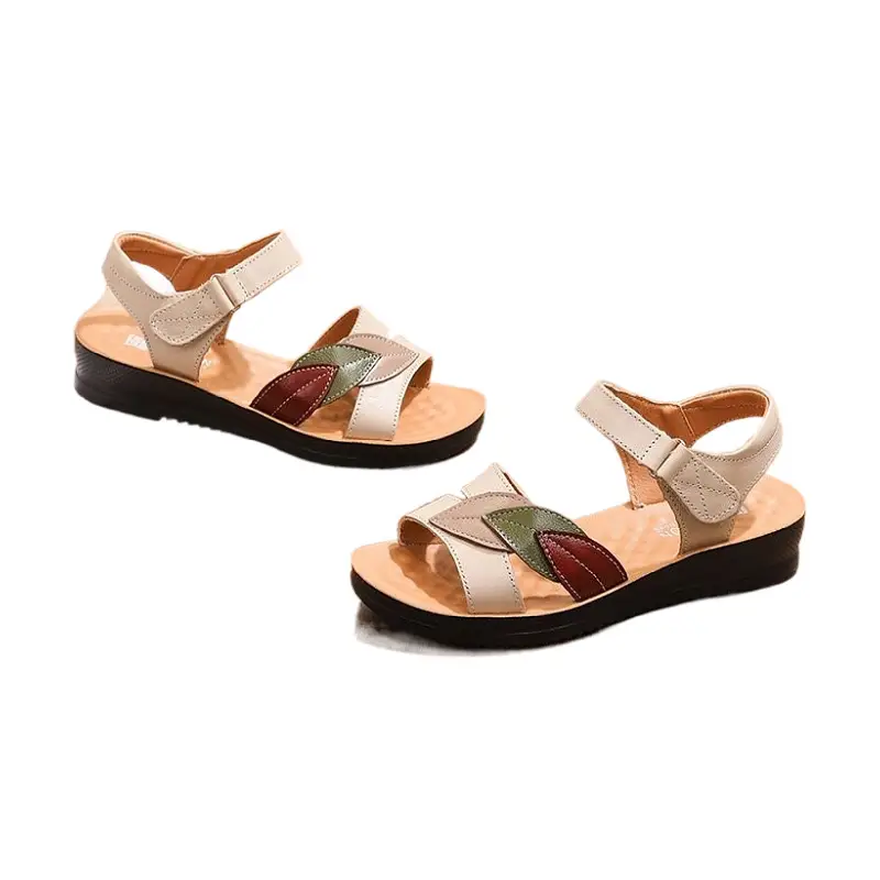 Women's Open Toe Soft Leather Sandals Summer - Image 6
