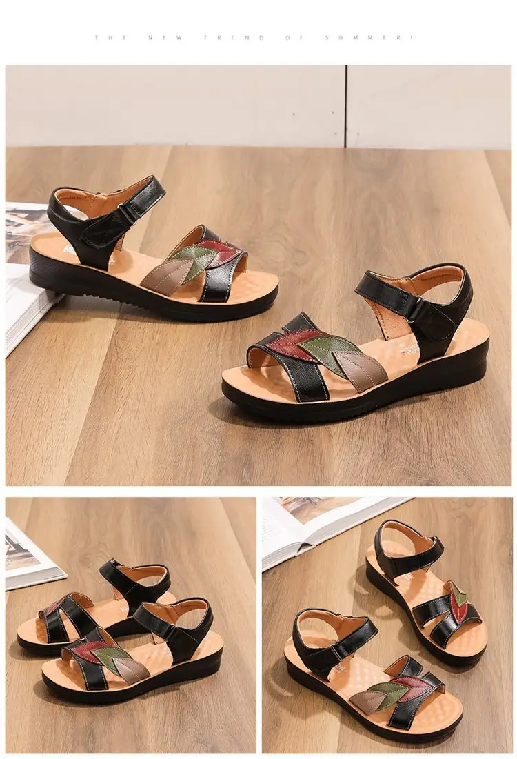 Women's Open Toe Soft Leather Sandals Summer — feature 12