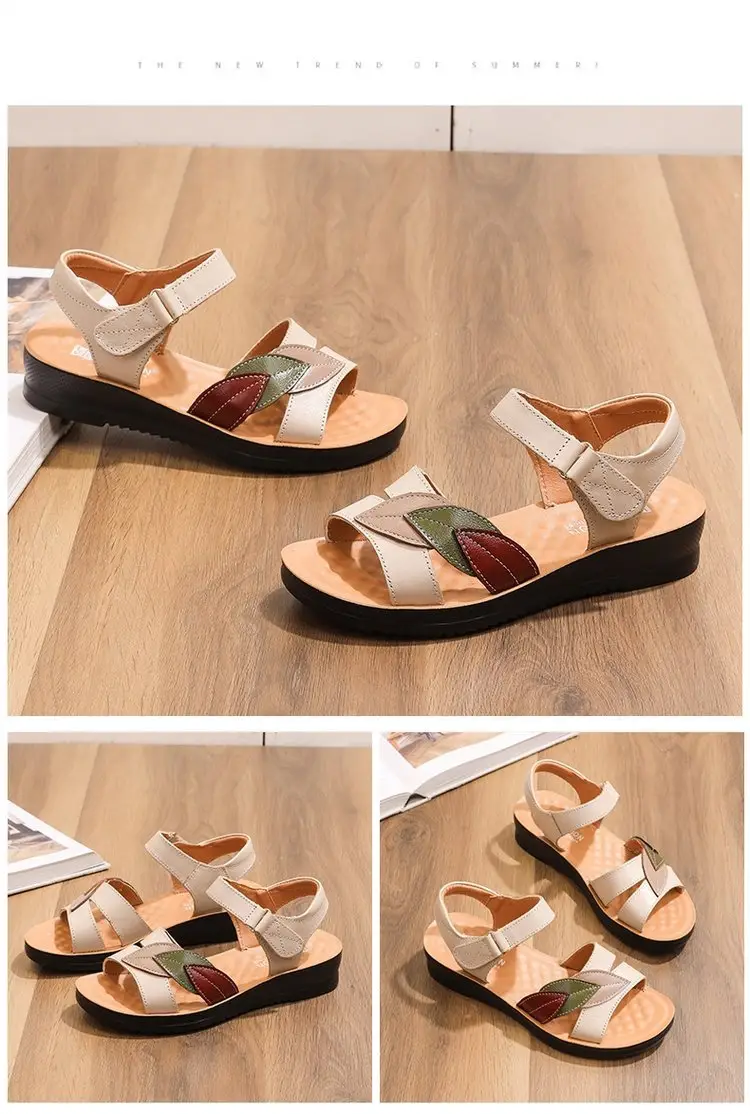 Women's Open Toe Soft Leather Sandals Summer — feature 13