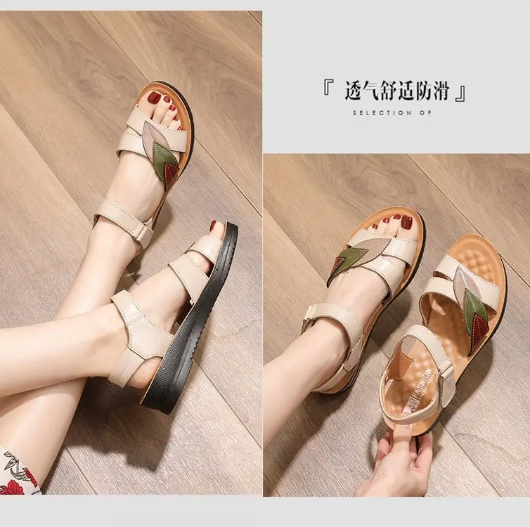 Women's Open Toe Soft Leather Sandals Summer — feature 8
