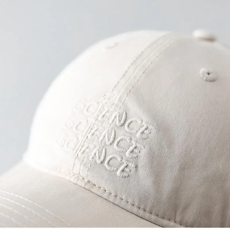 Gray Embroidered Baseball Cap for Women Men - Image 9