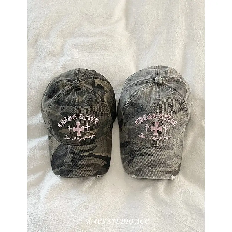 Women Camouflage Embroidered Cap Peaked Baseball - Image 6