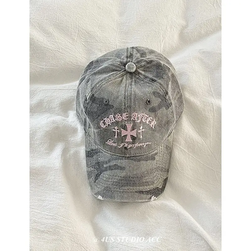 Women Camouflage Embroidered Cap Peaked Baseball - Image 8