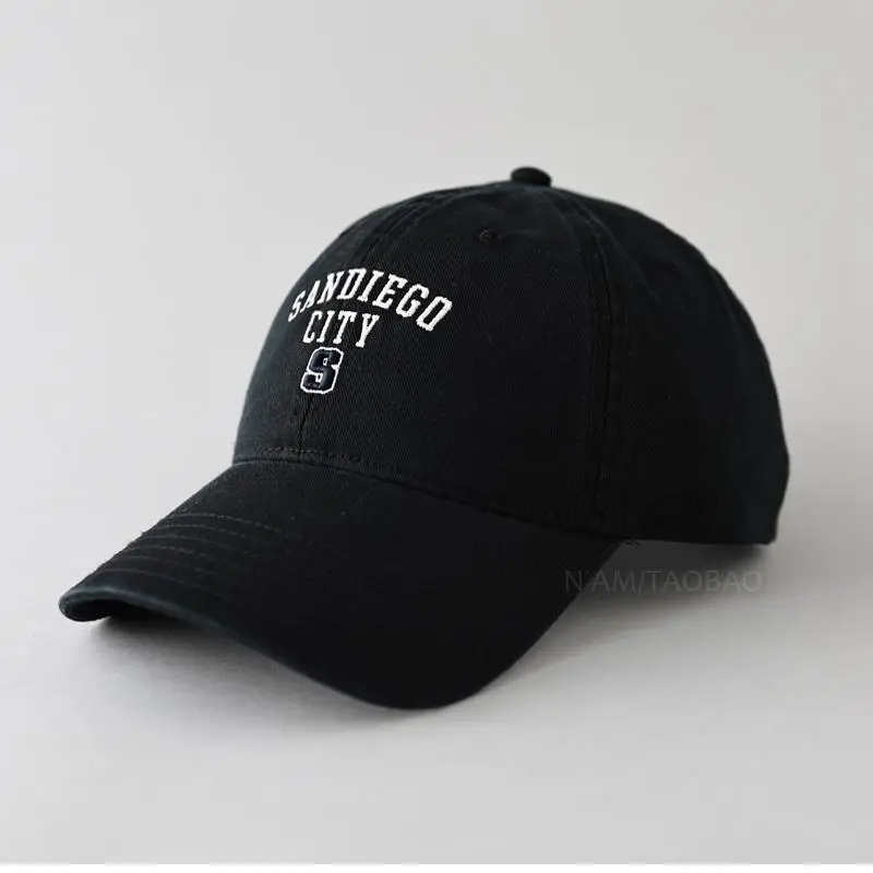 Women Baseball Cap Navy Blue Letter S Embroidered - Image 10