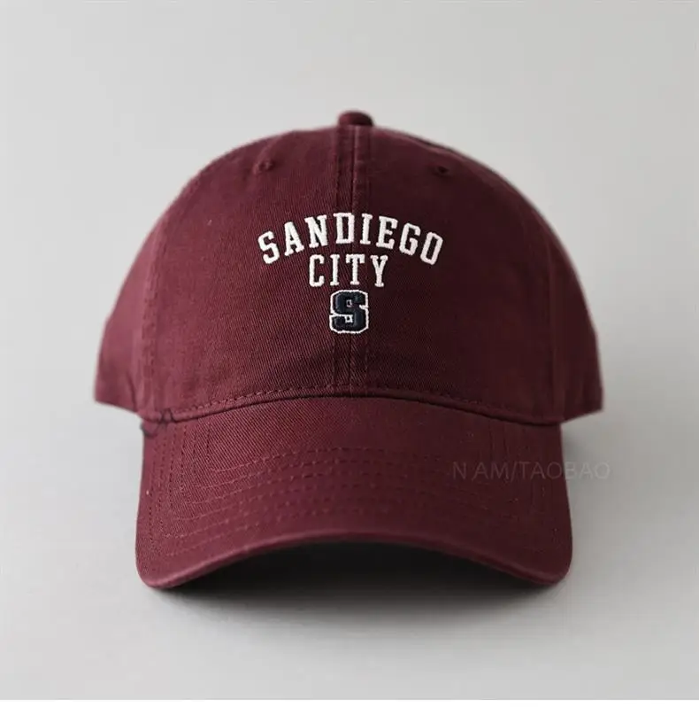 Women Baseball Cap Navy Blue Letter S Embroidered — feature 11