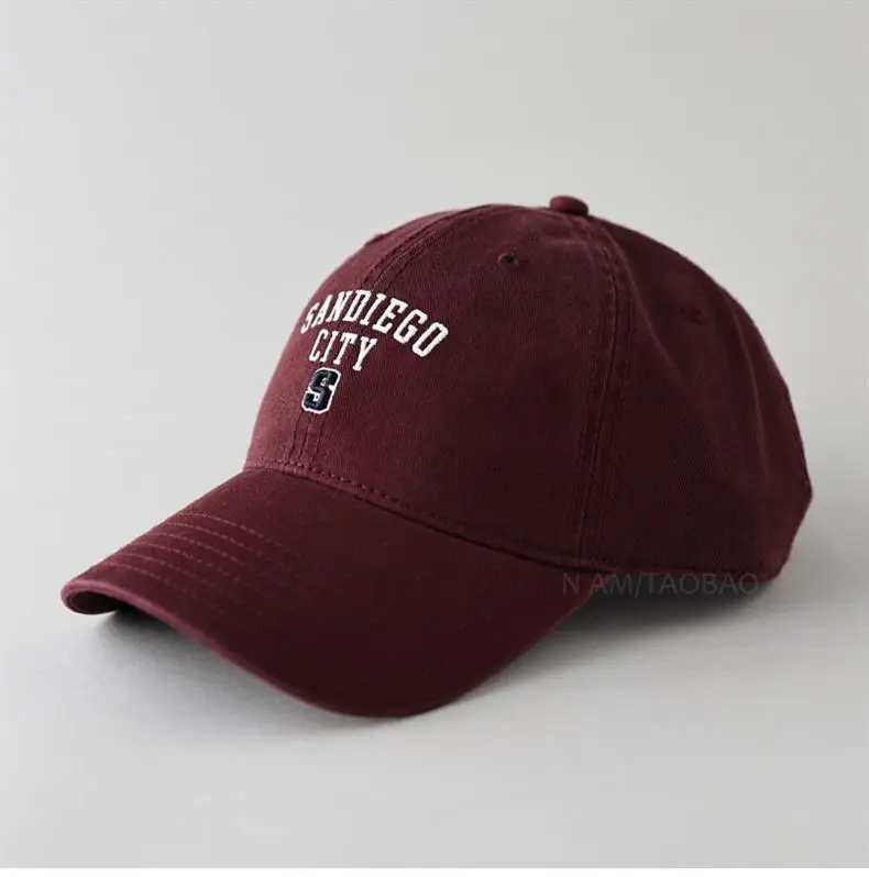 Women Baseball Cap Navy Blue Letter S Embroidered — feature 13