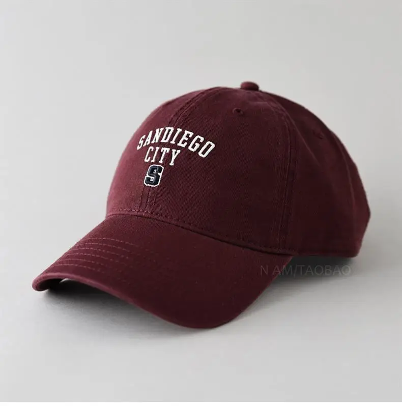 Women Baseball Cap Navy Blue Letter S Embroidered — feature 19
