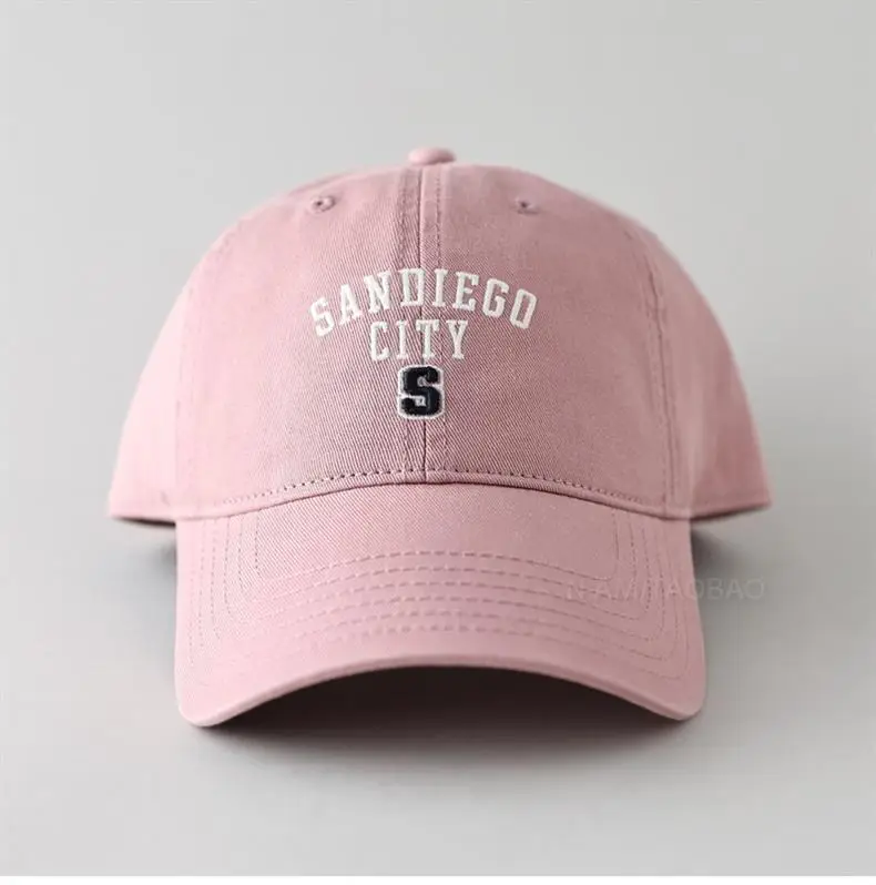 Women Baseball Cap Navy Blue Letter S Embroidered — feature 7