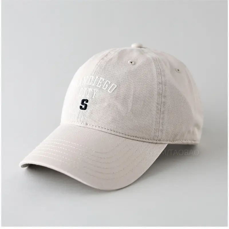 Women Baseball Cap Navy Blue Letter S Embroidered - Image 5
