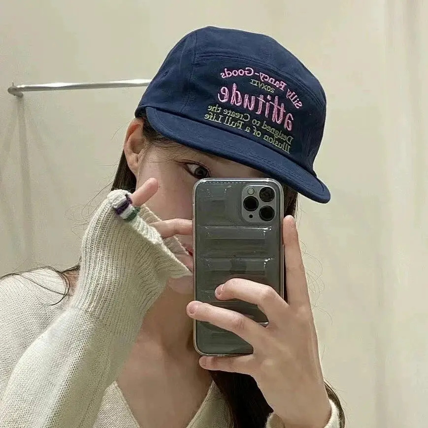 Vintage Old Letter Embroidery Baseball Cap for Women - Image 3