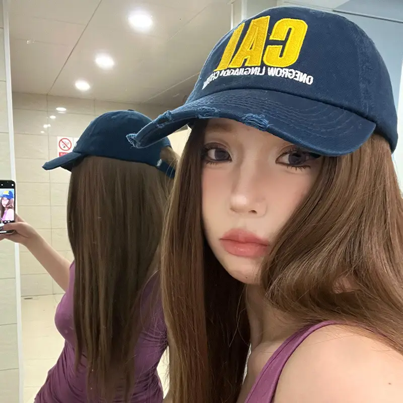 Navy Blue CAI Overscooped Baseball Cap Women 2025 - Image 4
