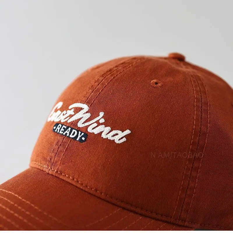 2025 New Letter Embroidered Baseball Cap Women Wide Brim