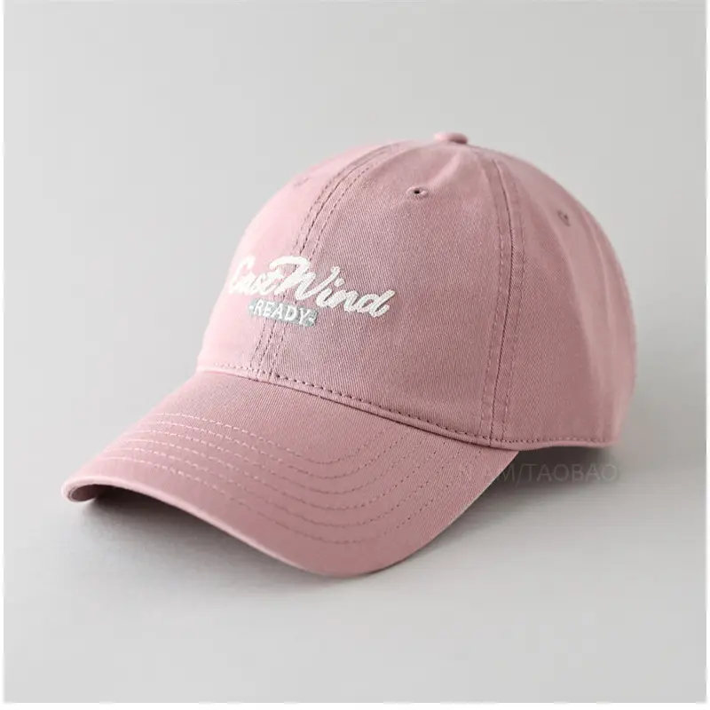 2025 New Letter Embroidered Baseball Cap Women Wide Brim
