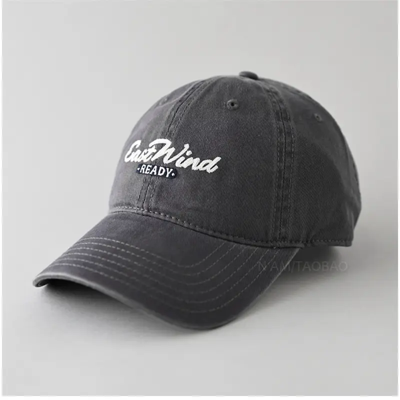 2025 New Letter Embroidered Baseball Cap Women Wide Brim