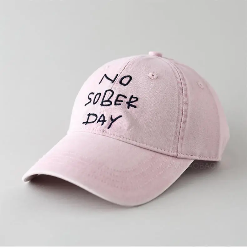 No Sober Day Black Baseball Cap for Men Women - Image 4