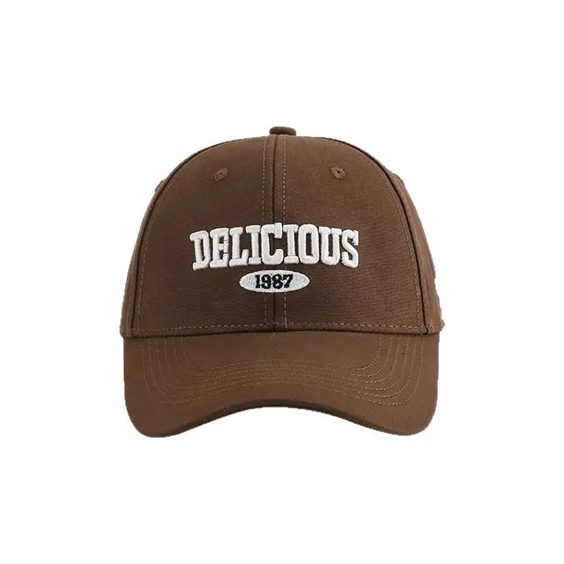 2025 Embroidered Baseball Cap Men Women Brown 1987