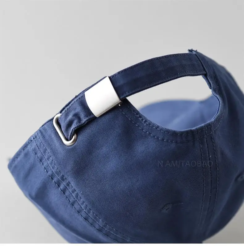 Women's Blue Smile Graphic Baseball Cap Wide Brim — feature 13