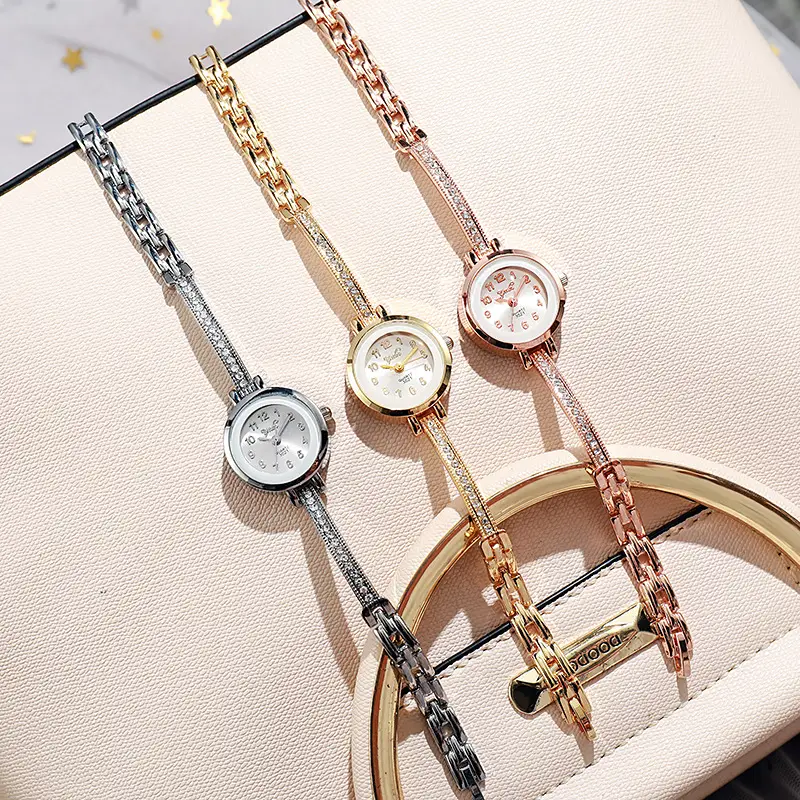 Women's Elegant Quartz Watch with Diamond Bracelet - Image 7