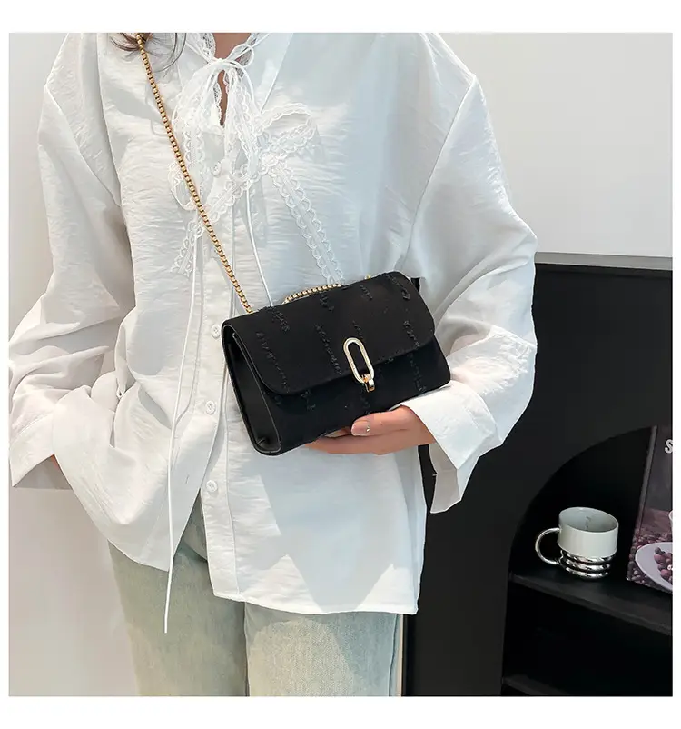 Denim Chain Shoulder Bag Blue Square Women's 2025 — feature 16