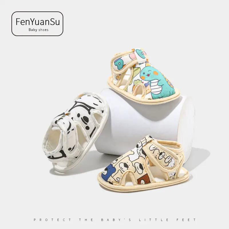 Spring and summer newborn baby shoes summer baby step shoes men's and women's 0 June baby sandals toddler shoes do not fall off - Image 8