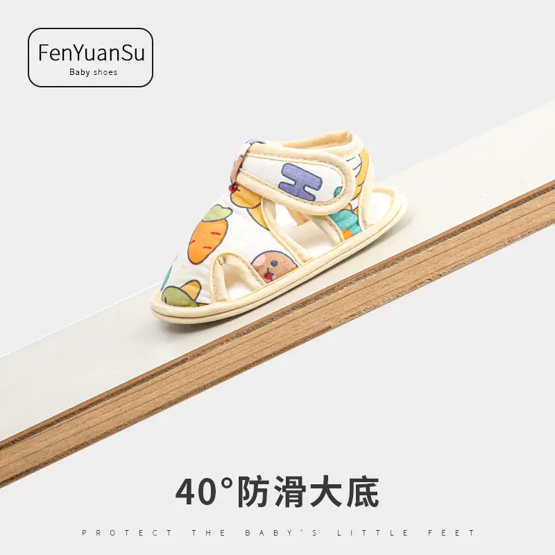 Spring and summer newborn baby shoes summer baby step shoes men's and women's 0 June baby sandals toddler shoes do not fall off - Image 11