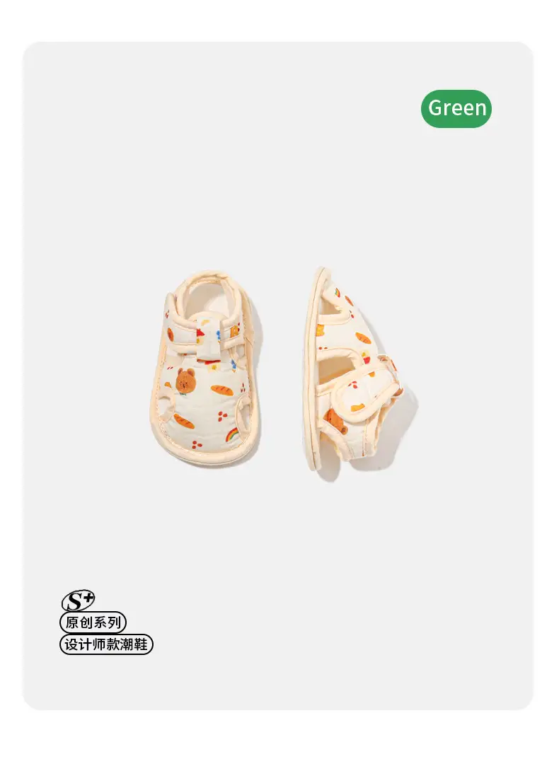 Spring and summer newborn baby shoes summer baby step shoes men's and women's 0 June baby sandals toddler shoes do not fall off — feature 11