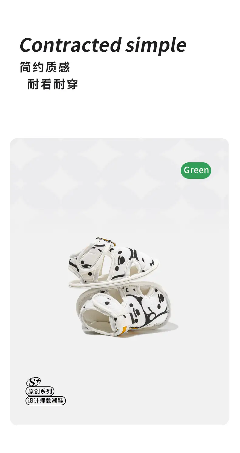 Spring and summer newborn baby shoes summer baby step shoes men's and women's 0 June baby sandals toddler shoes do not fall off — feature 24