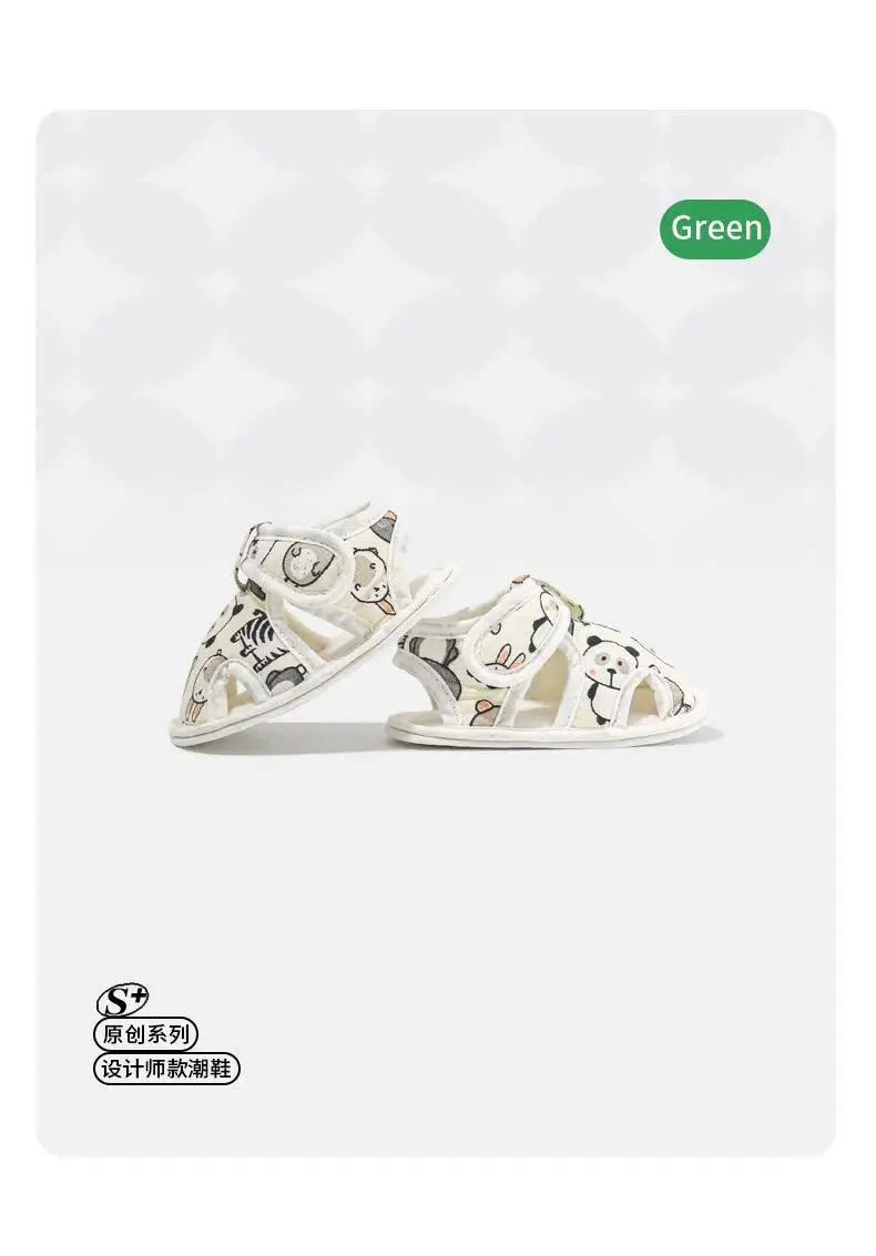 Spring and summer newborn baby shoes summer baby step shoes men's and women's 0 June baby sandals toddler shoes do not fall off — feature 27