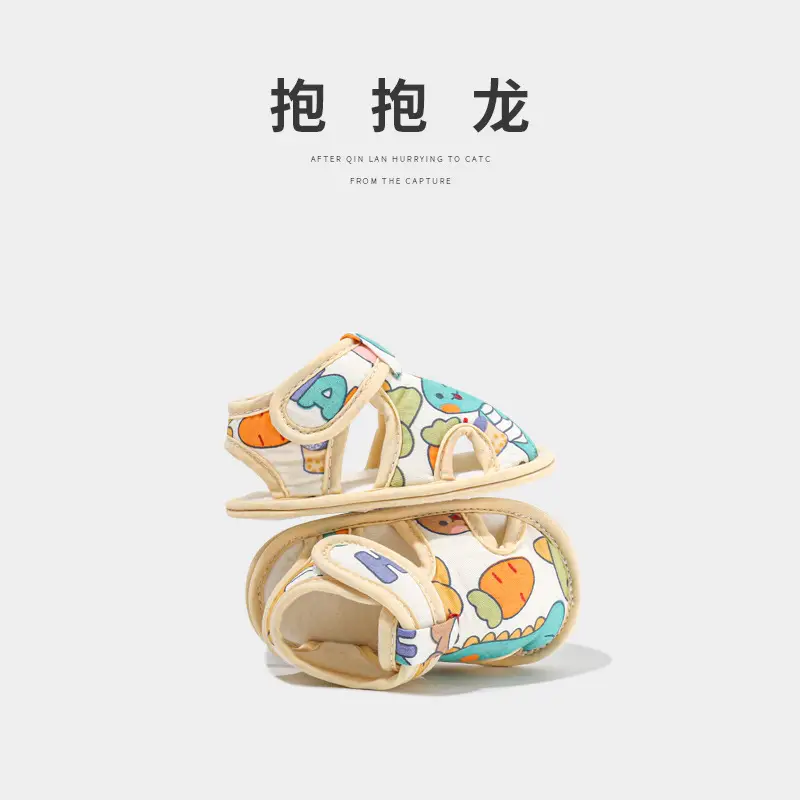 Spring and summer newborn baby shoes summer baby step shoes men's and women's 0 June baby sandals toddler shoes do not fall off - Image 2