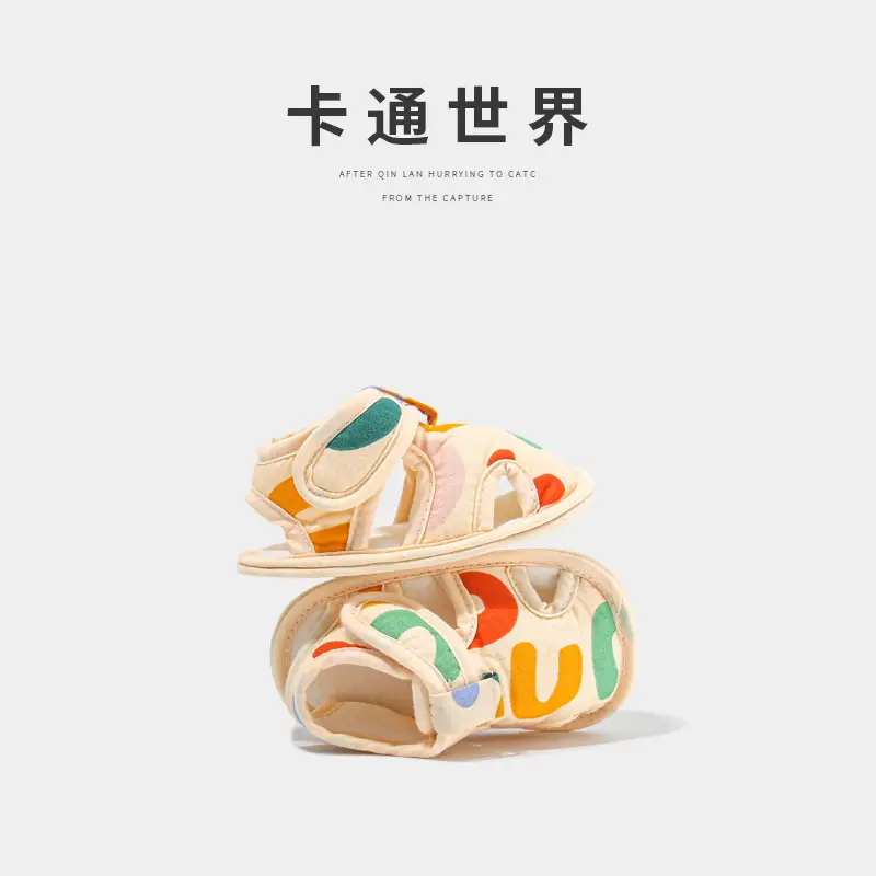 Spring and summer newborn baby shoes summer baby step shoes men's and women's 0 June baby sandals toddler shoes do not fall off - Image 4
