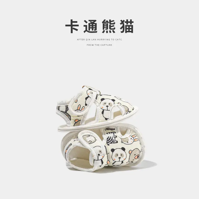 Spring and summer newborn baby shoes summer baby step shoes men's and women's 0 June baby sandals toddler shoes do not fall off - Image 5