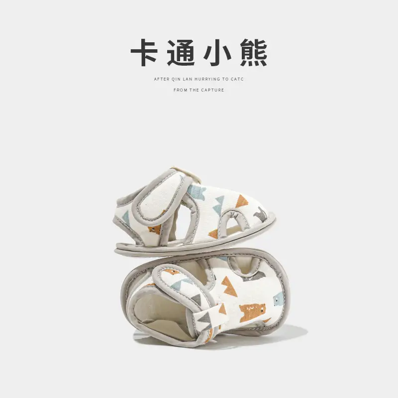 Spring and summer newborn baby shoes summer baby step shoes men's and women's 0 June baby sandals toddler shoes do not fall off - Image 6