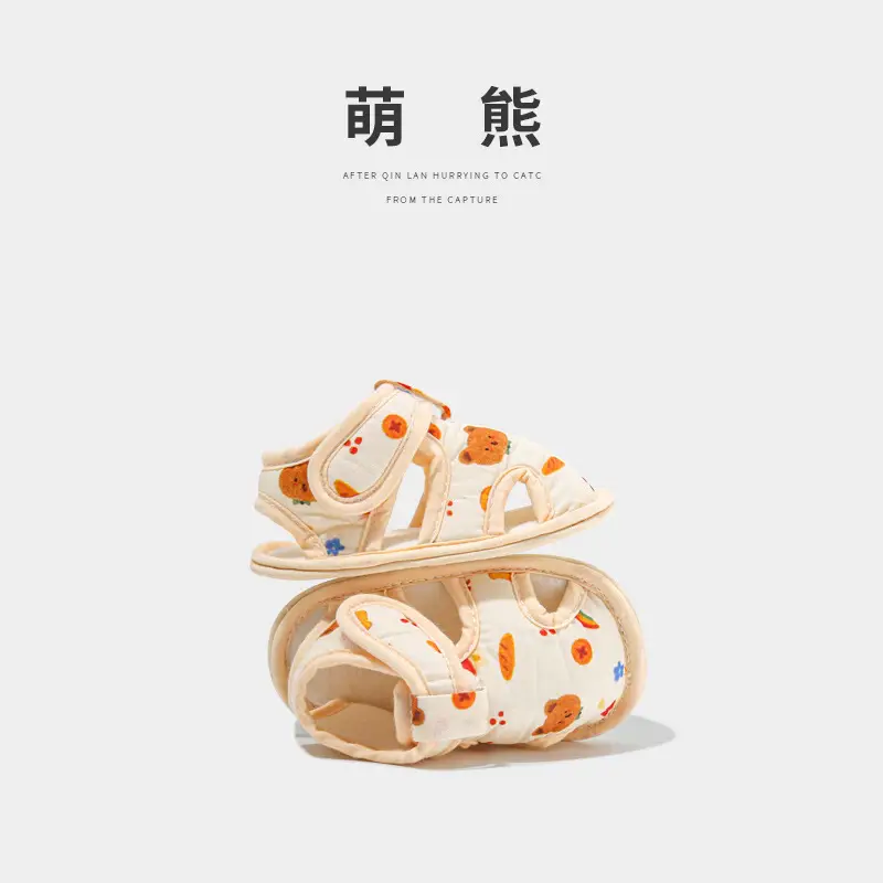 Spring and summer newborn baby shoes summer baby step shoes men's and women's 0 June baby sandals toddler shoes do not fall off - Image 7
