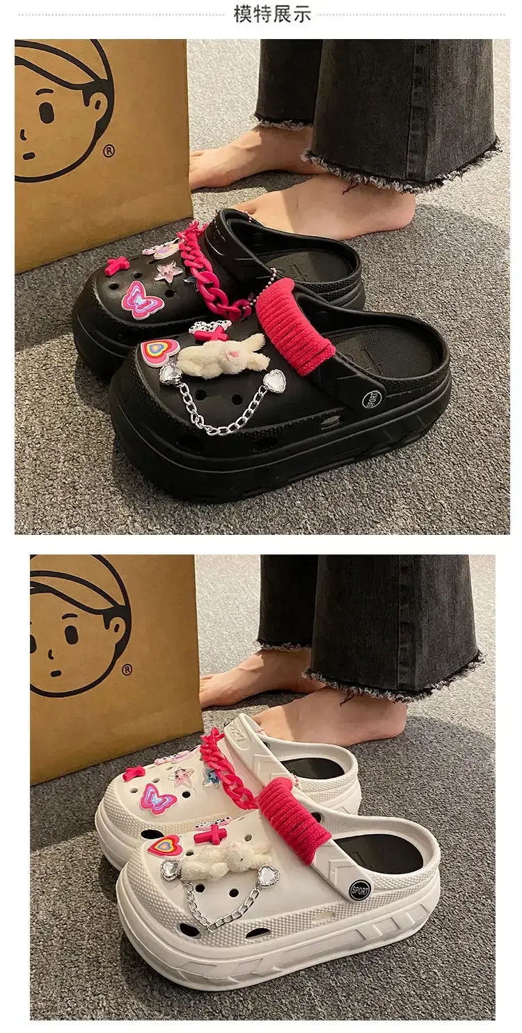 Black Cartoon EVA Sandals Women Summer 2024 — feature 11