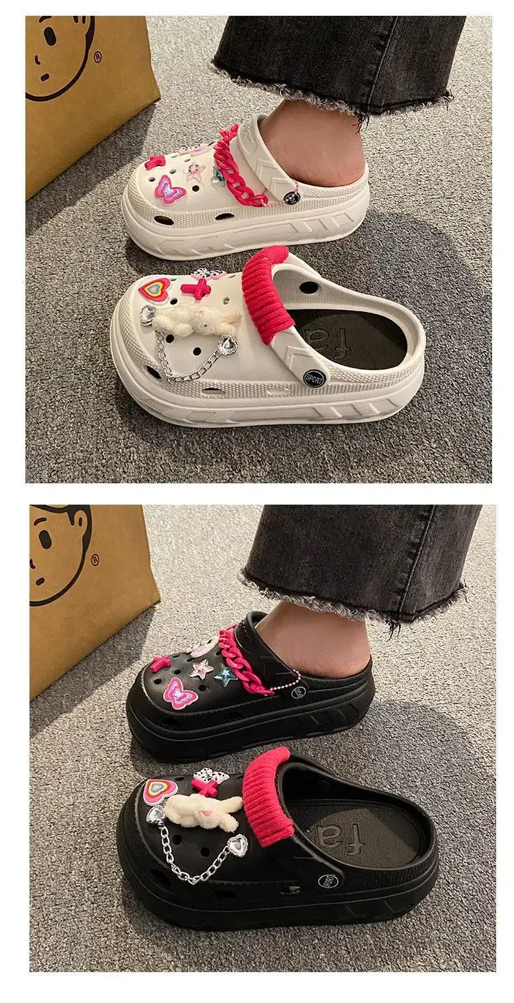 Black Cartoon EVA Sandals Women Summer 2024 — feature 12