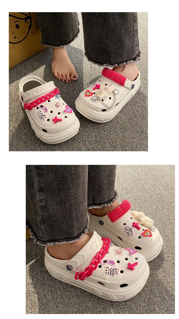 Black Cartoon EVA Sandals Women Summer 2024 — feature 14