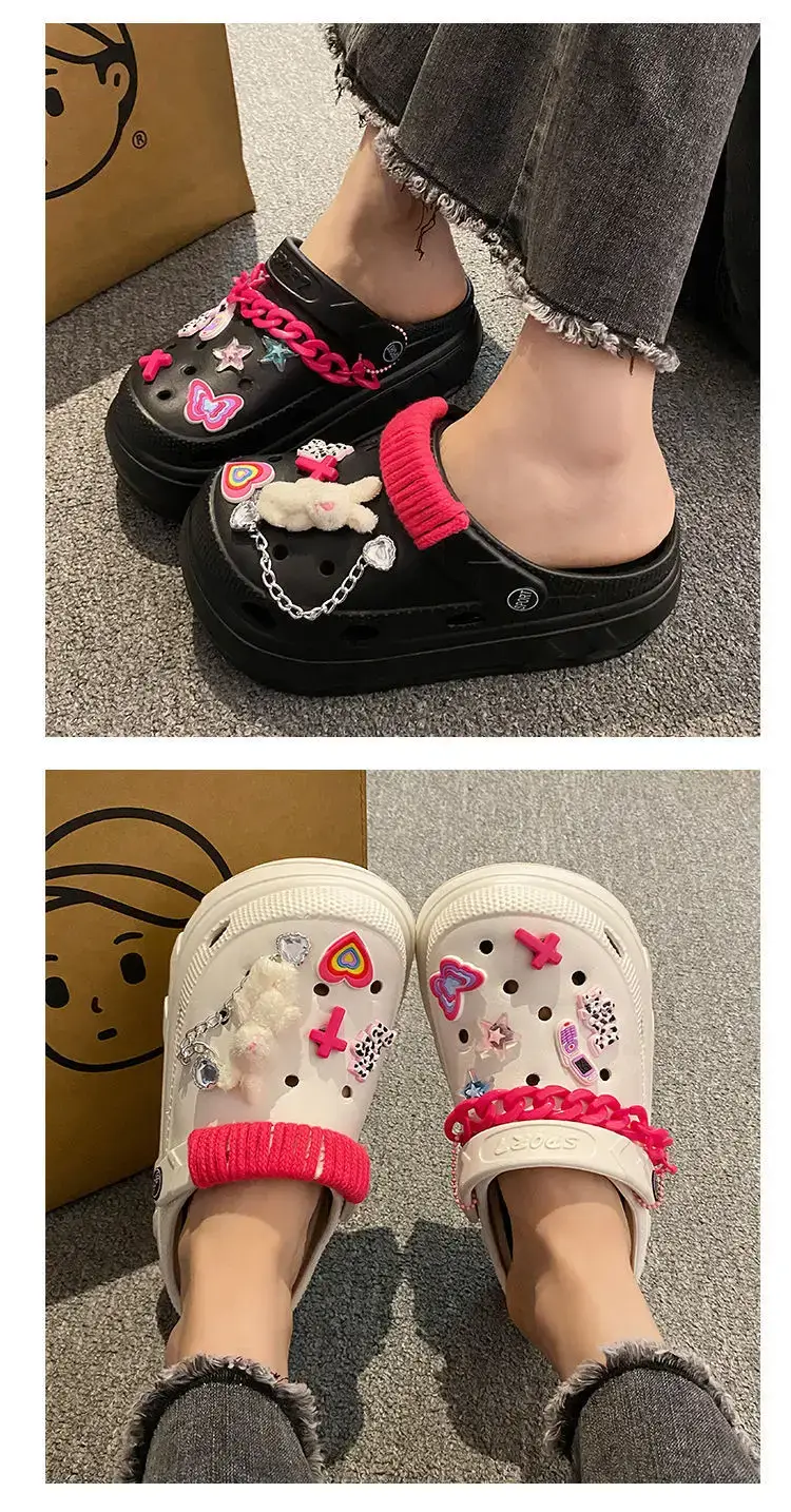 Black Cartoon EVA Sandals Women Summer 2024 — feature 19