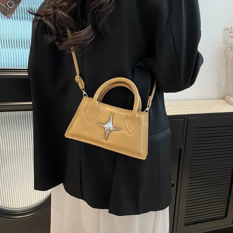 Pink Star Hardware Shoulder Bag for Women - Image 9
