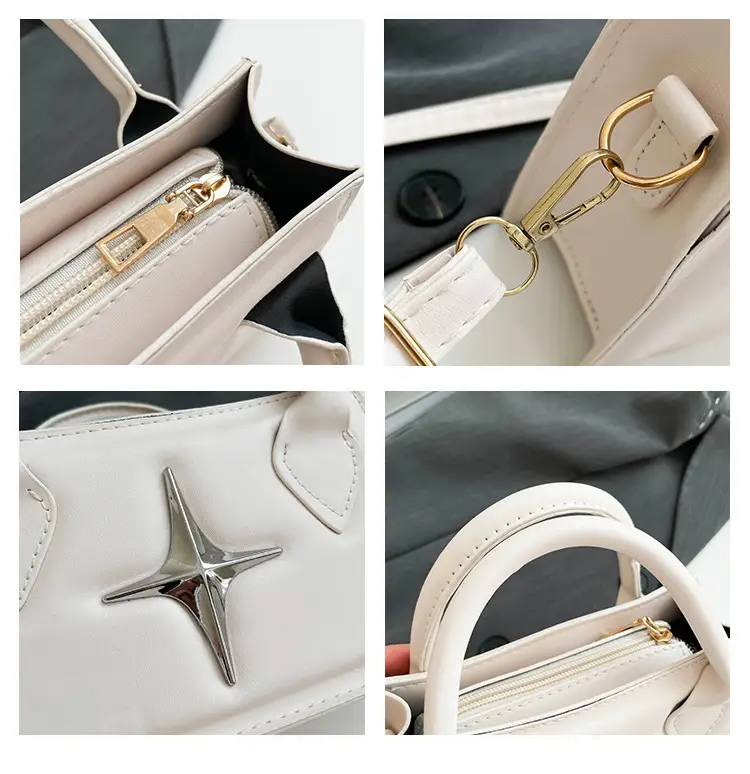 Pink Star Hardware Shoulder Bag for Women — feature 10