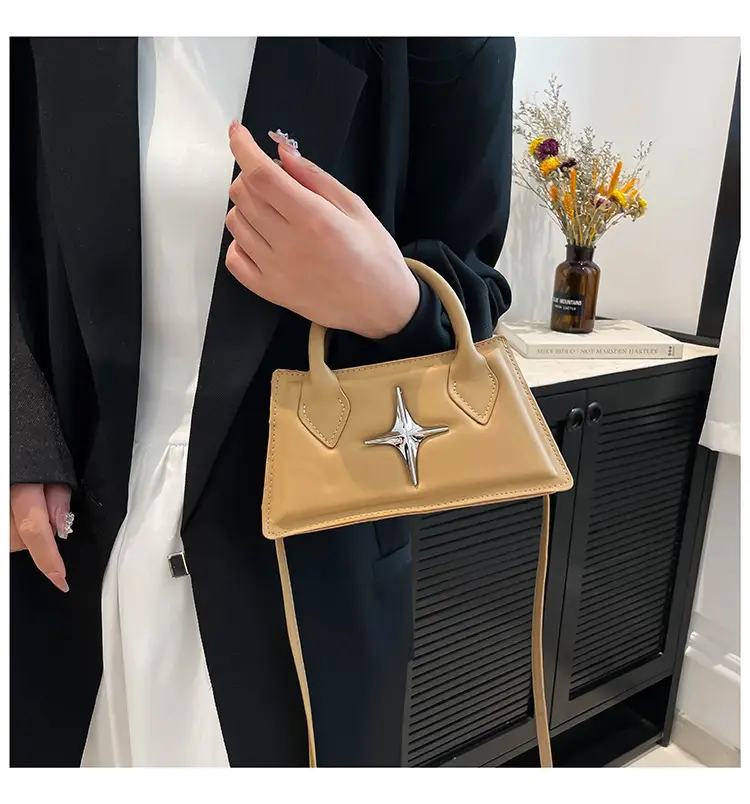 Pink Star Hardware Shoulder Bag for Women — feature 11