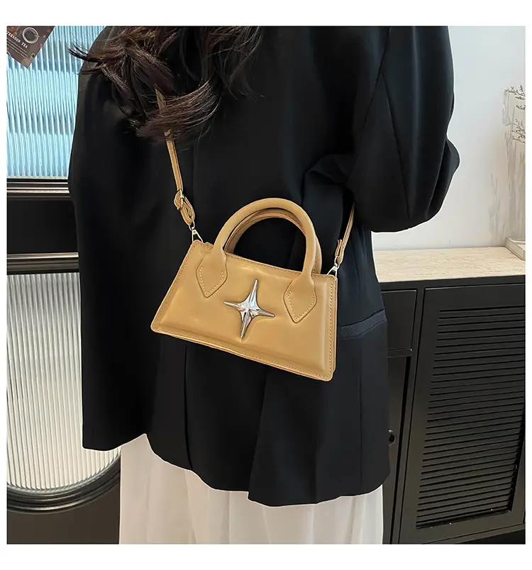 Pink Star Hardware Shoulder Bag for Women — feature 12