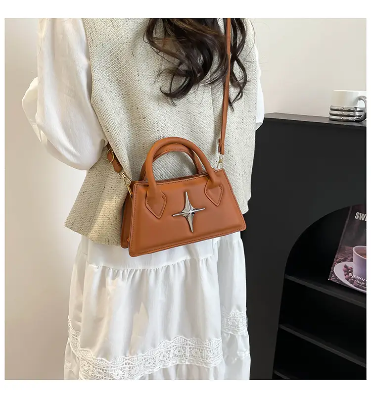 Pink Star Hardware Shoulder Bag for Women — feature 18