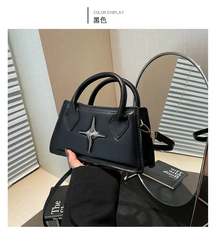 Pink Star Hardware Shoulder Bag for Women — feature 23