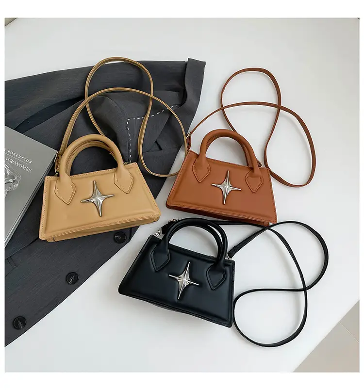 Pink Star Hardware Shoulder Bag for Women — feature 35