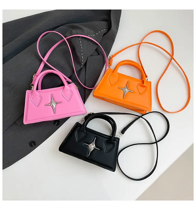 Pink Star Hardware Shoulder Bag for Women — feature 36