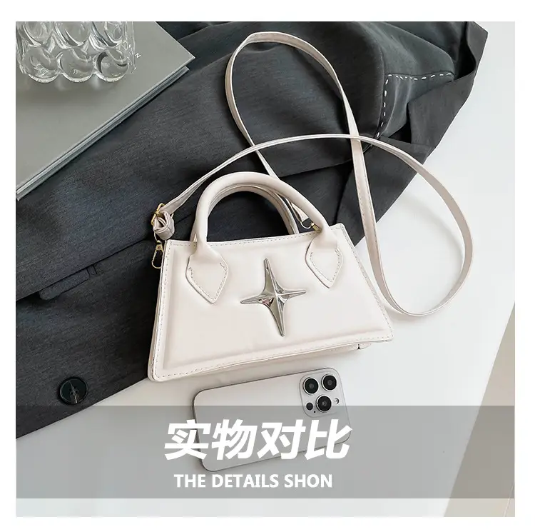 Pink Star Hardware Shoulder Bag for Women — feature 7